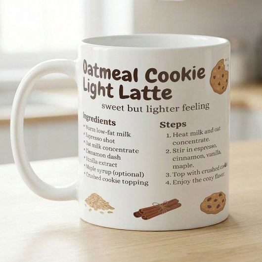 Sweet Oat Cookie Latte Recipe Koffiemok