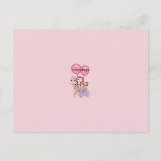 Sweet Oerwoud Babies Advice voor mama Kaarten PINK (Achterkant)