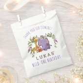 Sweet Oerwoud Safari Animal 1st Birthday Party Bedankzakje (Geknipt)