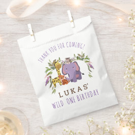 Sweet Oerwoud Safari Animal 1st Birthday Party Bedankzakje
