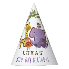 Sweet Oerwoud Safari Animal 1st Birthday Party Feesthoedjes