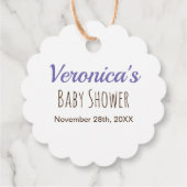 Sweet Oerwoud Safari Animals Baby shower Hartelijk Bedankjes Labels (Achterkant)