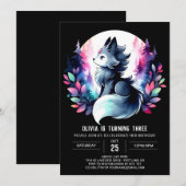 Sweet Oerwoud Wolf Verjaardag Kaart (Voorkant / Achterkant)