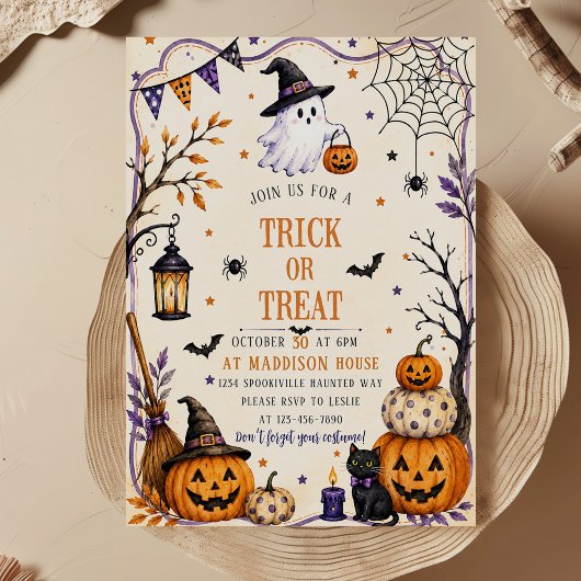 SWEET OFTROEPEN SCHATTIG HALLOWEEN Feest Kaart
