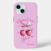 Sweet on You Aanpasbare Dag van de Valentijn Case-Mate iPhone Case (Achterkant)