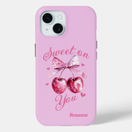 Sweet on You Aanpasbare Dag van de Valentijn iPhone 15 Case