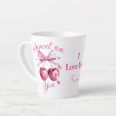 Sweet on You"  Cherry-Themd Latte Mok (Linkerhoek)