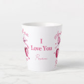 Sweet on You"  Cherry-Themd Latte Mok (Voorkant)