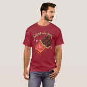 Sweet on You Chocolate Valentine design T-shirt (Voorkant volledig)