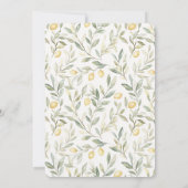 Sweet On You Lemons Wedding Kaart (Achterkant)