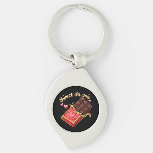 SWEET ON YOU VALENTINE DESIGN Acrylic Keychain (Voorkant)