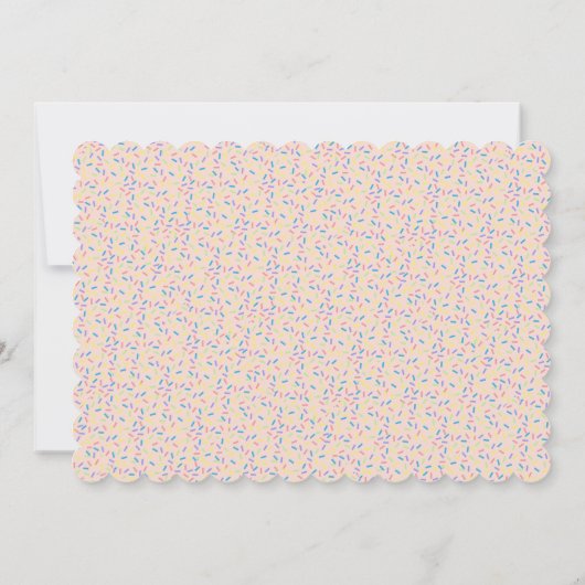 Sweet ONE 1e verjaardag Kaart (Achterkant)