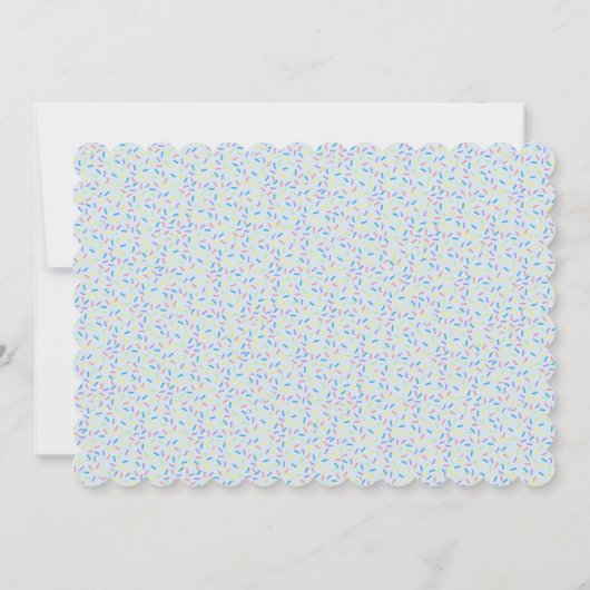 Sweet ONE 1e verjaardag Kaart (Achterkant)