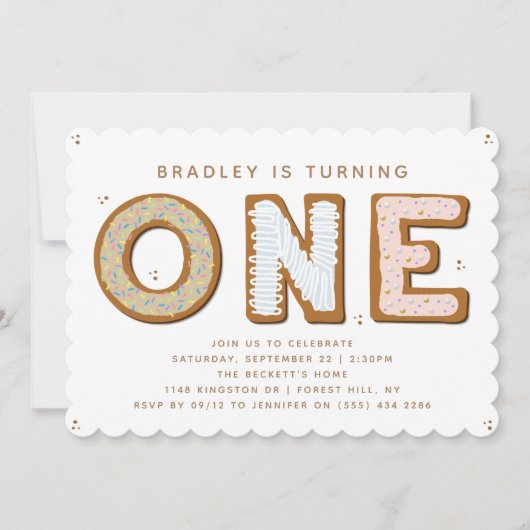 Sweet ONE 1e verjaardag Kaart (Voorkant)