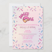 Sweet One 1e verjaardag uitnodiging (Voorkant)
