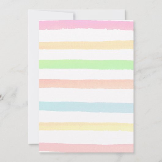 Sweet One 1e verjaardag uitnodiging (Achterkant)