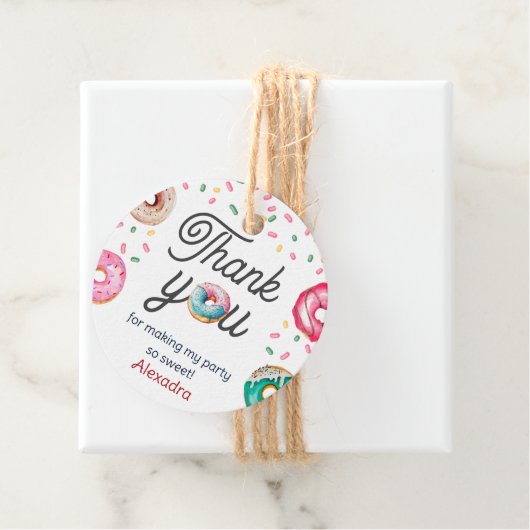 Sweet One 1st Birthday Bedankjes Labels (In situ)