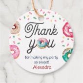 Sweet One 1st Birthday Bedankjes Labels (Voorkant)