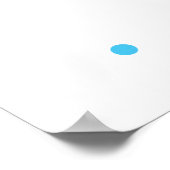 Sweet One 1st Birthday Ice Pop Blauw Groen Poster (Hoek)