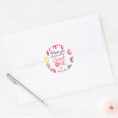 Sweet One 1st Birthday Ronde Sticker (Envelop)