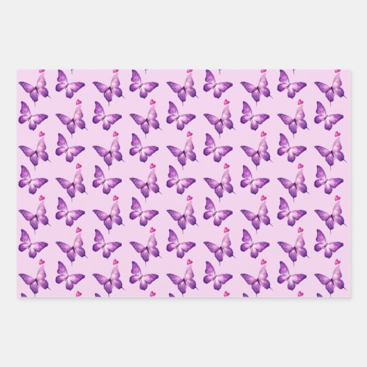 Sweet ONE Afro Puff Baby Meisje Paarse 1e Verjaard Inpakpapier Vel (Voorkant 3)