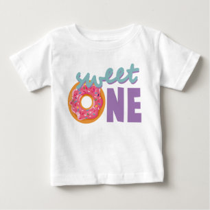 Sweet One Baby Girl First Birthday Donut kleurful