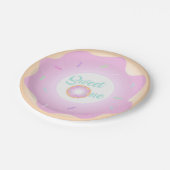 Sweet One Birthday Party Donut Borden Papieren Bordje (Gekanteld)