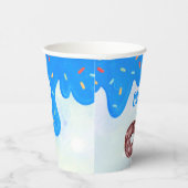 Sweet One blue Frosting boy's Eerste Verjaardag Papieren Bekers (Rechts)
