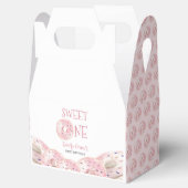Sweet One Boho Waterverf Donut thema 1e verjaardag Bedankdoosjes (Geopend)