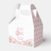 Sweet One Boho Waterverf Donut thema 1e verjaardag Bedankdoosjes (Voorkant Zijde)