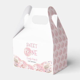 Sweet One Boho Waterverf Donut thema 1e verjaardag Bedankdoosjes
