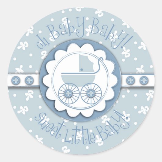 Sweet One Boy Sticker (Voorkant)