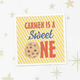 Sweet One Chocolate Cookie Verjaardag servet