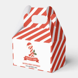 Sweet One Christmas Eerste Verjaardag Bedankdoosjes