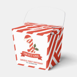 Sweet One Christmas Eerste Verjaardag Bedankdoosjes