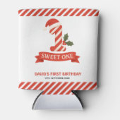 Sweet One Christmas Eerste Verjaardag Blikjeskoeler (Voorkant)