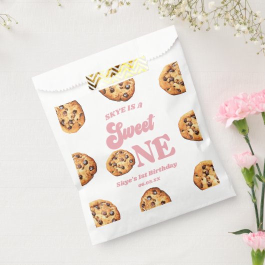 Sweet One Cookies en Melk 1e Verjaardagsfeest Bedankzakje (Gezegeld)