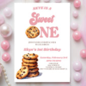 Sweet One Cookies en Melk 1e Verjaardagsfeest Kaart