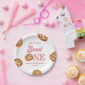 Sweet One Cookies en Melk 1e Verjaardagsfeest Papieren Bordje (Feest)