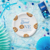 Sweet One Cookies en Melk 1e Verjaardagsfeest Papieren Bordje (Feest)