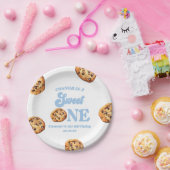 Sweet One Cookies en Melk 1e Verjaardagsfeest Papieren Bordje (Feest)