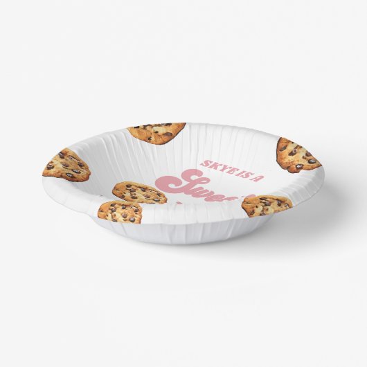 Sweet One Cookies en Melk 1e Verjaardagsfeest Papieren Kommen (Gebogen)