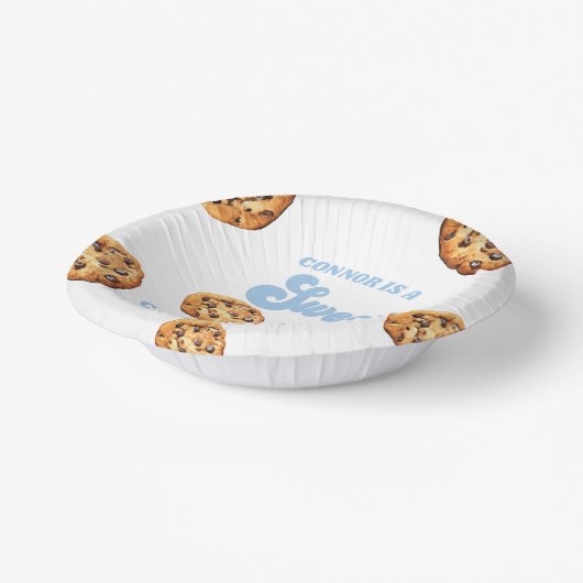 Sweet One Cookies en Melk 1e Verjaardagsfeest Papieren Kommen (Gebogen)