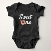 Sweet One Donut 1e verjaardag Girls Romper (Voorkant)