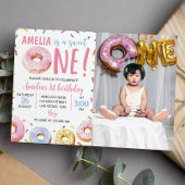 Sweet One Donut 1e verjaardag uitnodiging