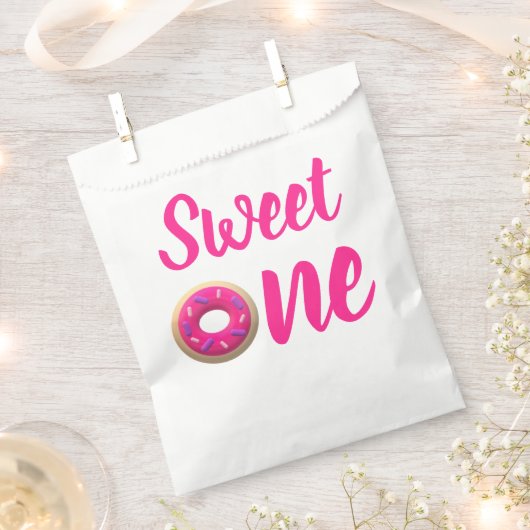 Sweet One Donut 1st Birthday Bedankzakje (Geknipt)