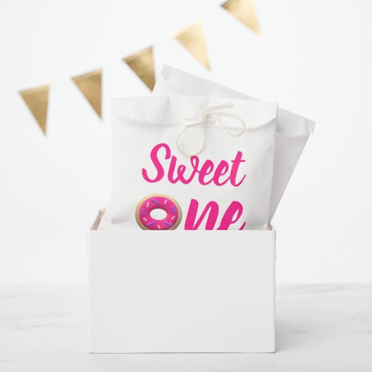 Sweet One Donut 1st Birthday Bedankzakje (Feest)