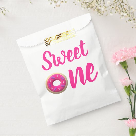 Sweet One Donut 1st Birthday Bedankzakje (Gezegeld)