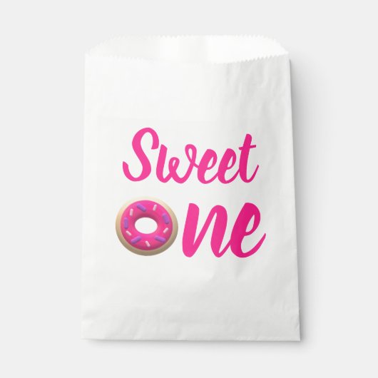 Sweet One Donut 1st Birthday Bedankzakje (Voorkant)