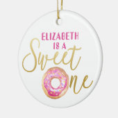 Sweet One Donut 1st Birthday Ornament (Links)